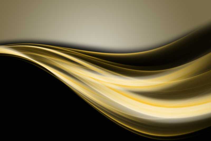 金色波浪科技背景