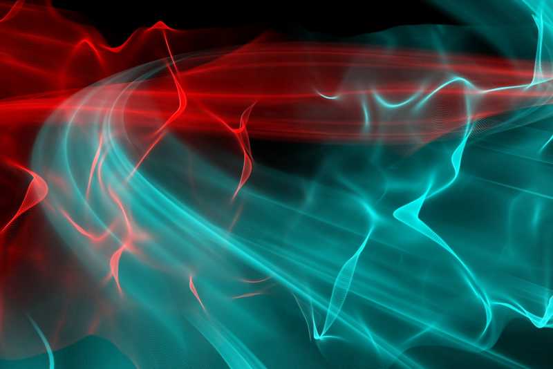 由蓝色和红色组成的科技背景