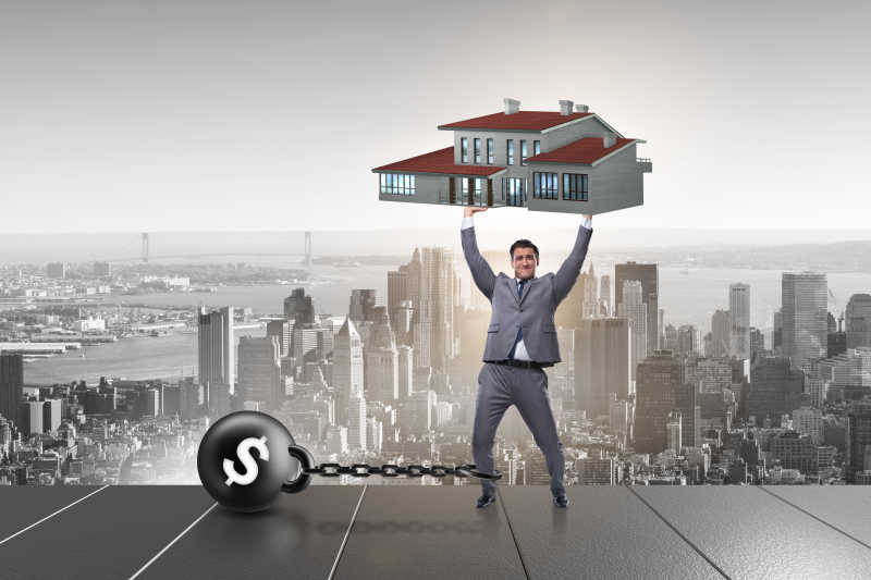 成为房奴的男子