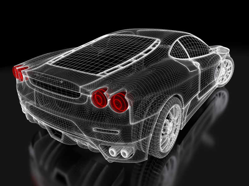 三维跑车设计模型