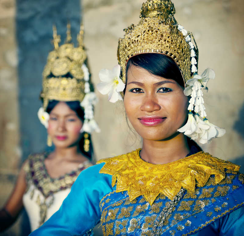 高棉族服饰图片