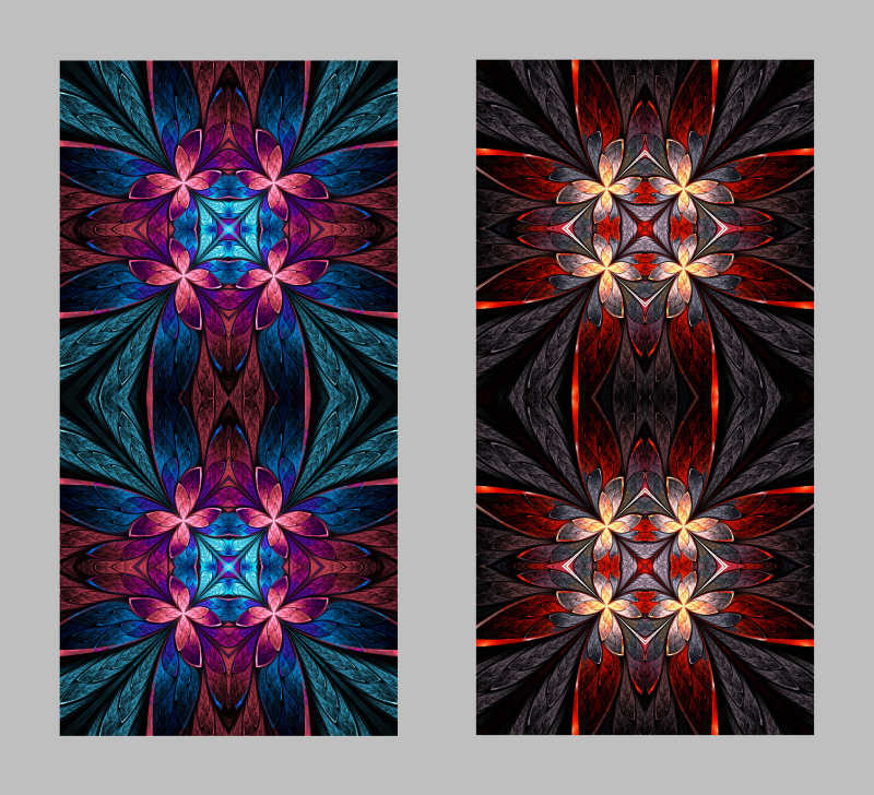 时尚手机后盖设计插画