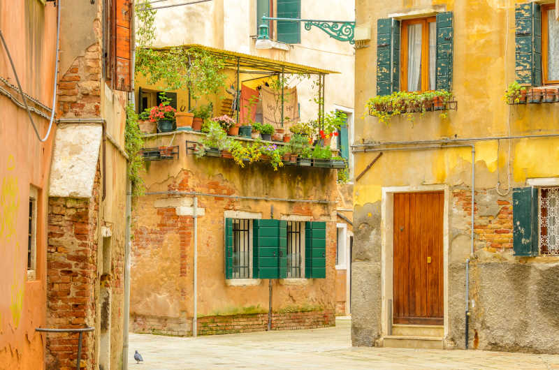 意大利风景如画的小镇