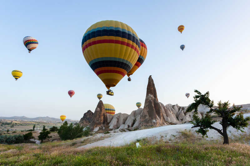 土耳其热气球景观