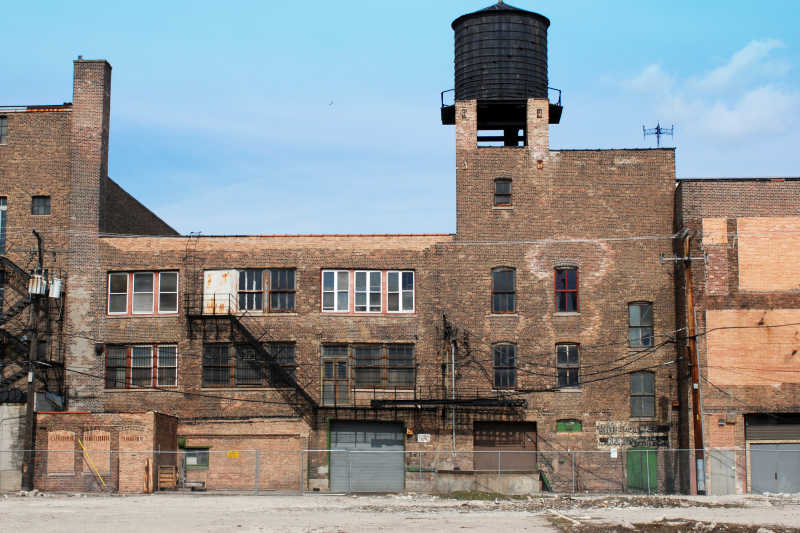 被遗弃的城市建筑