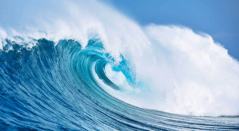 壮观的海浪