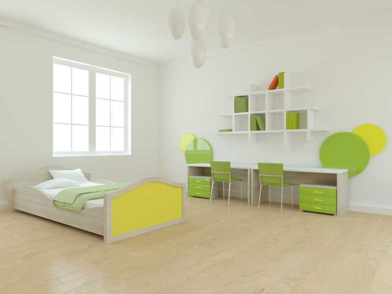 浅色格调的儿童房