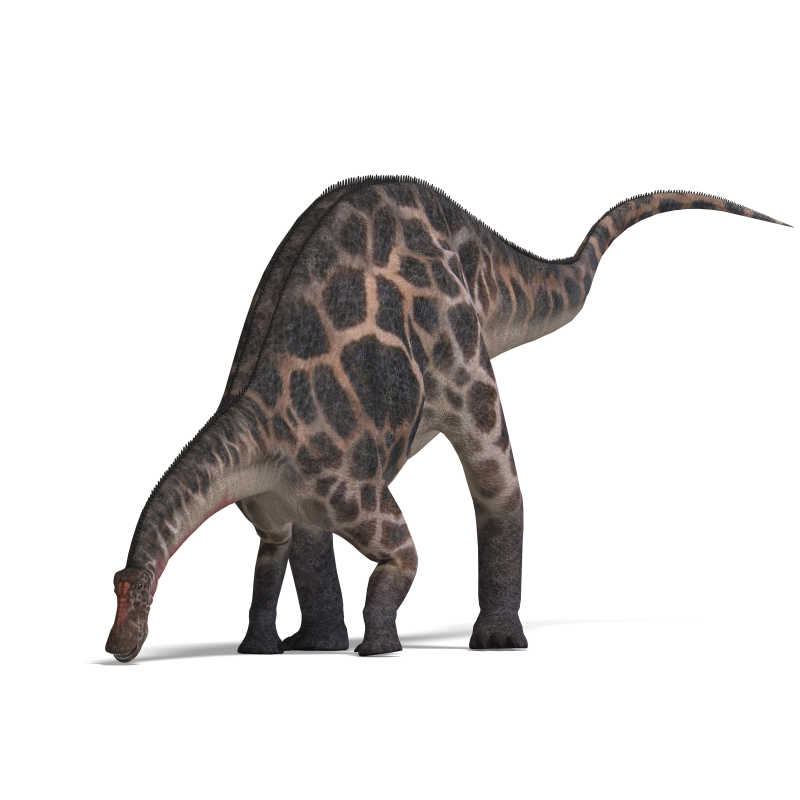 进食的恐龙三维渲染