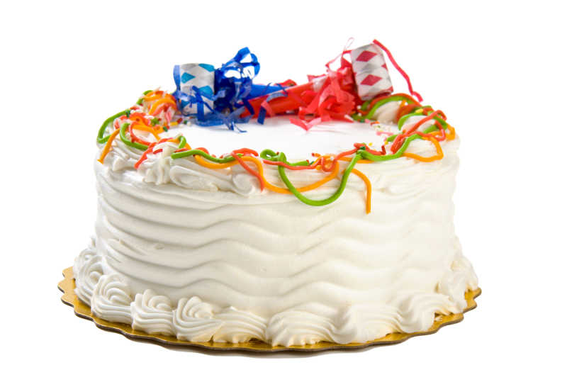 白色生日蛋糕
