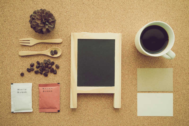 咖啡可可空白看板模型