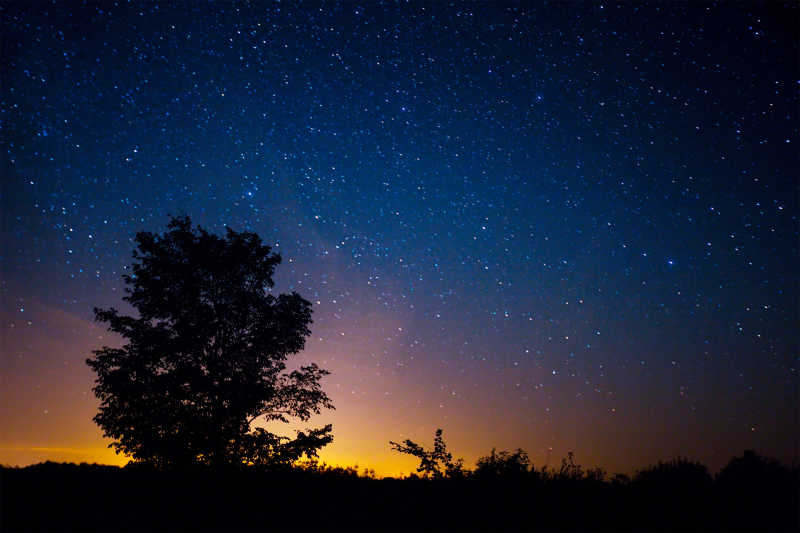 夜色星空特寫