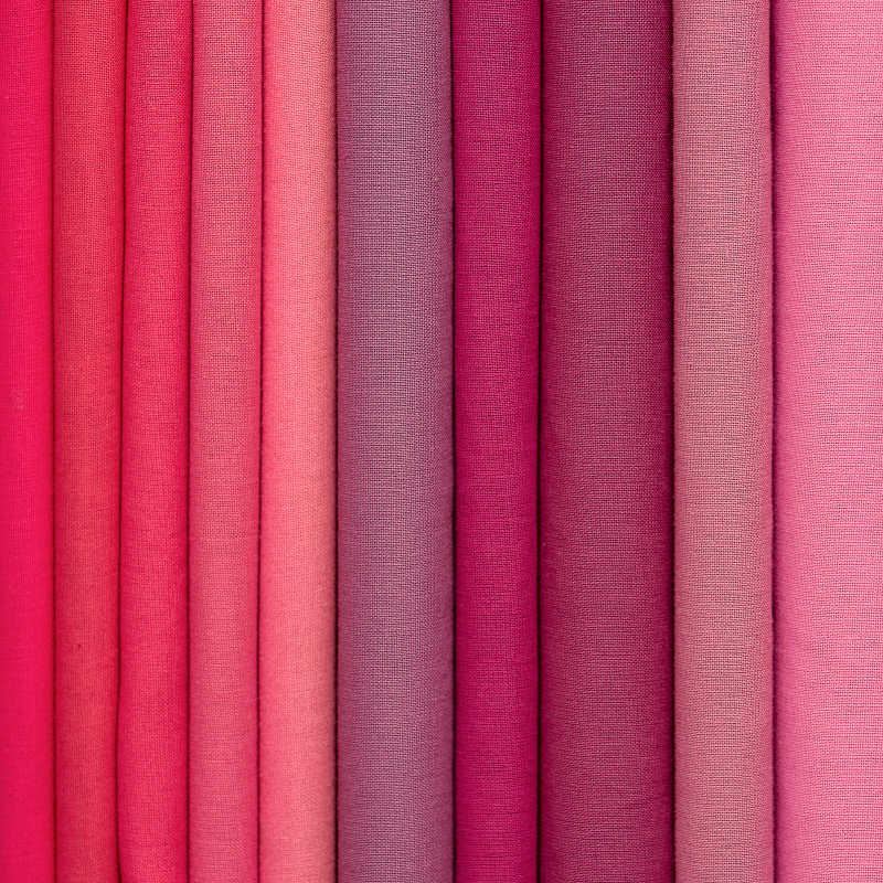 不同颜色的布料样品