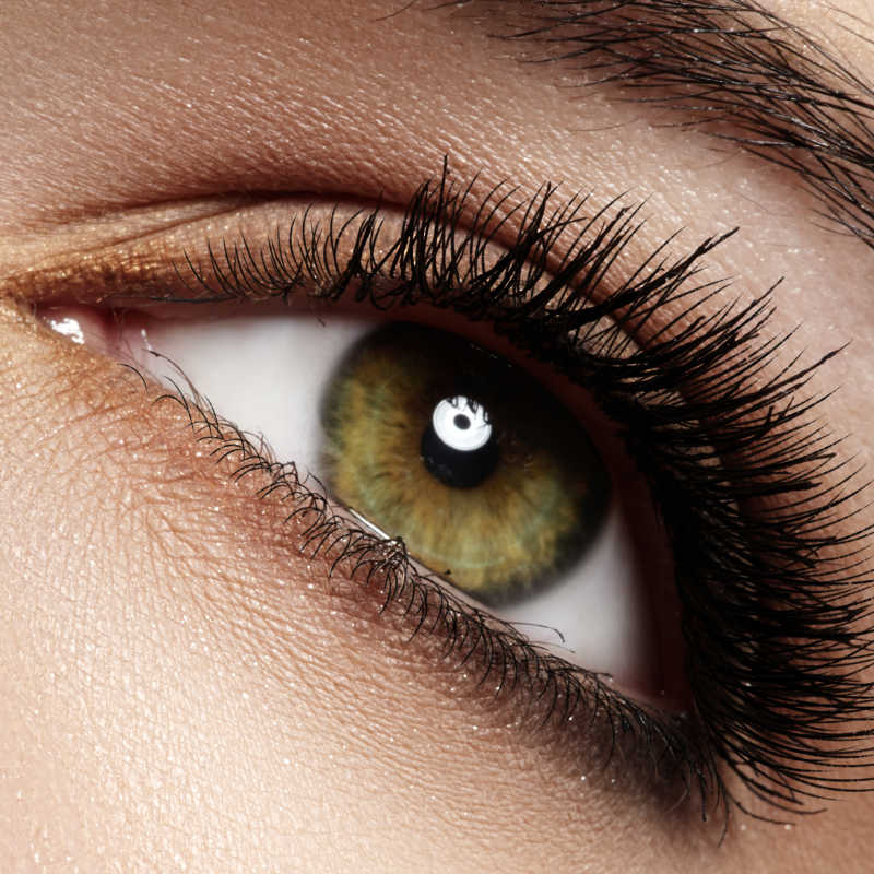 美丽的绿色眼睛