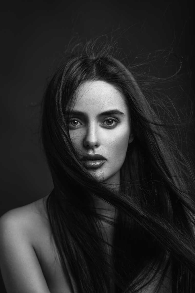 漂亮的头发美女模特