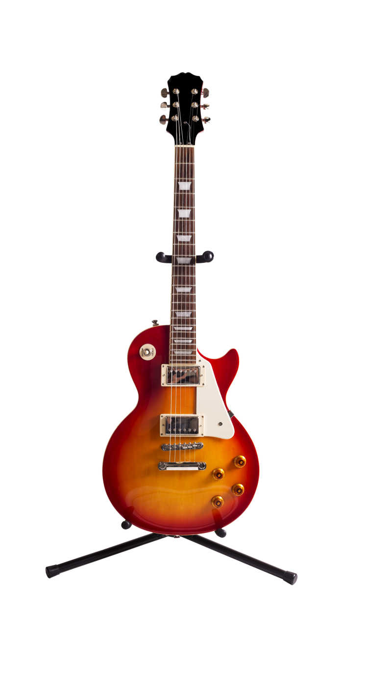 生锈的钢弦电吉他矢量图