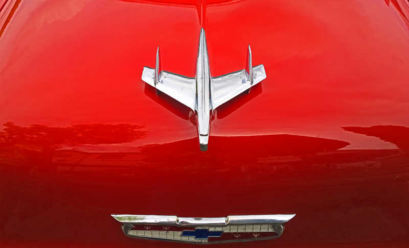 汽车上的红色油漆