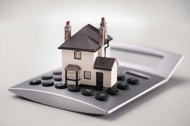 计算机上的房子模型