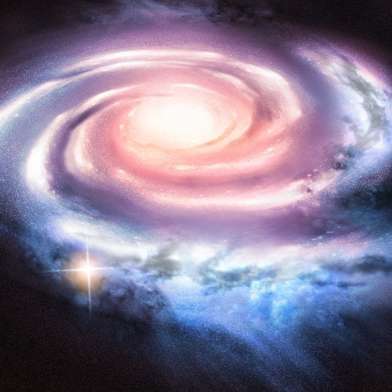遥远美丽的旋涡星系