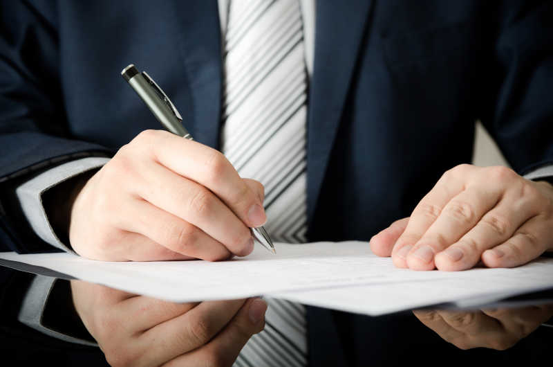 商人签合同