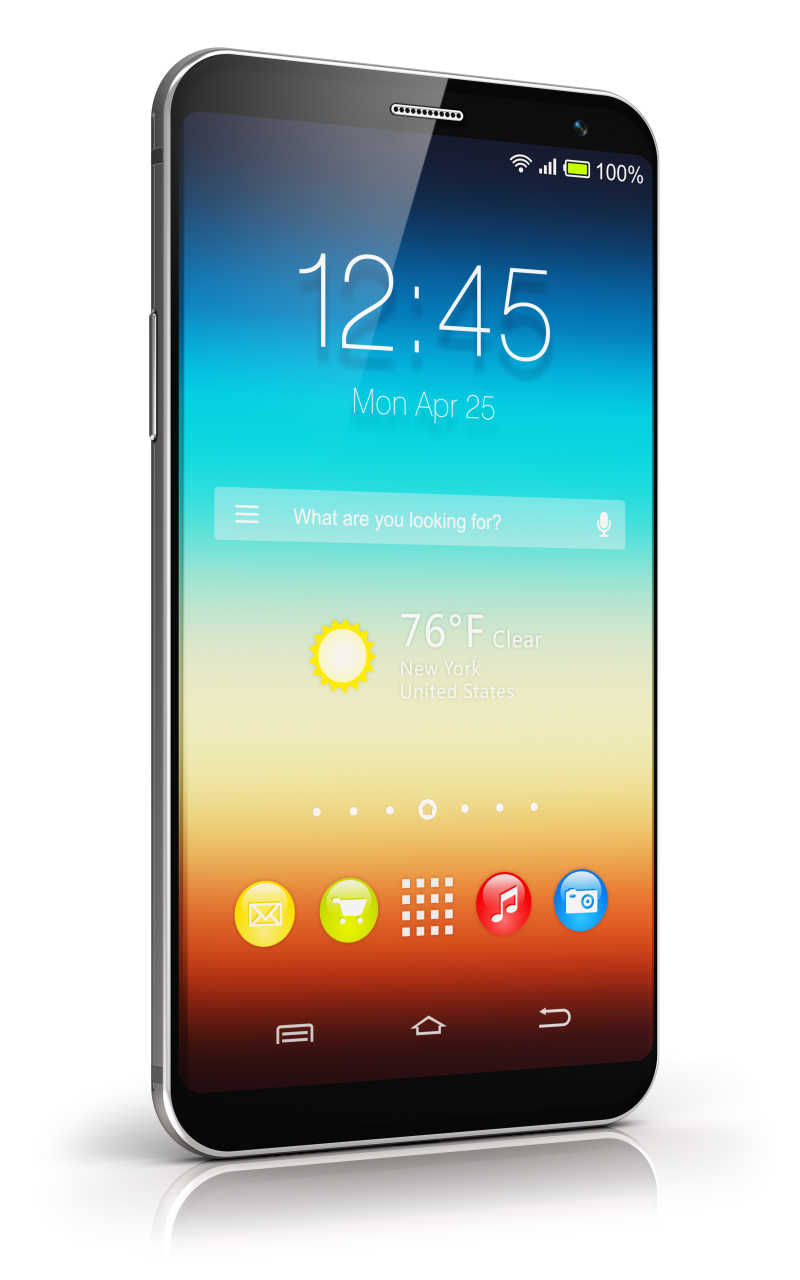 现代的触摸屏智能手机