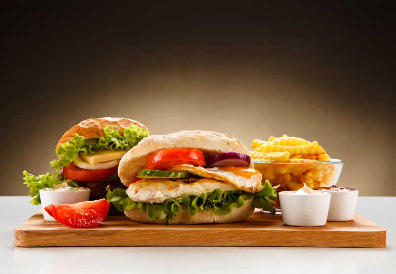 美味的三明治套餐