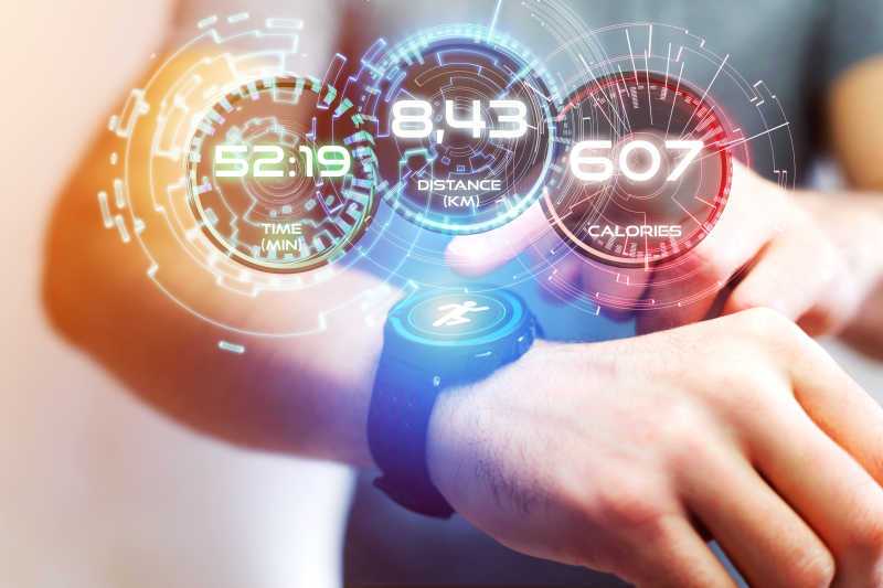 运行的智能手表