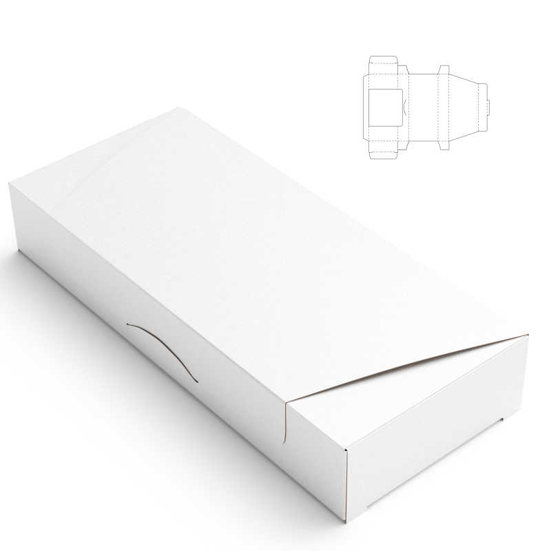 带有蓝图的包装盒