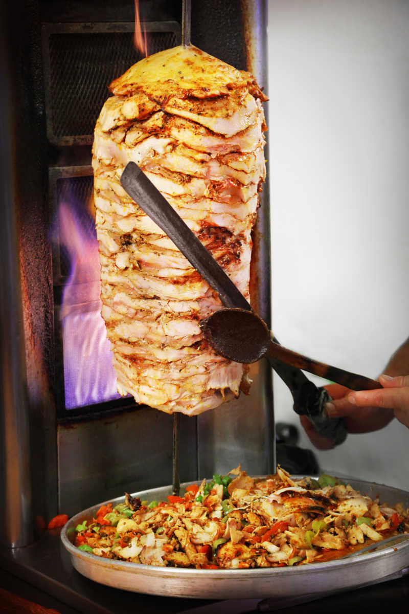 土耳其烤肉实拍图片