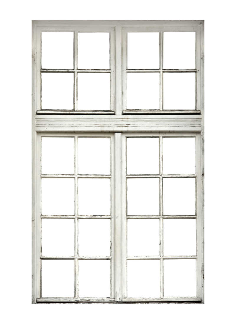 白色塑料窗图片