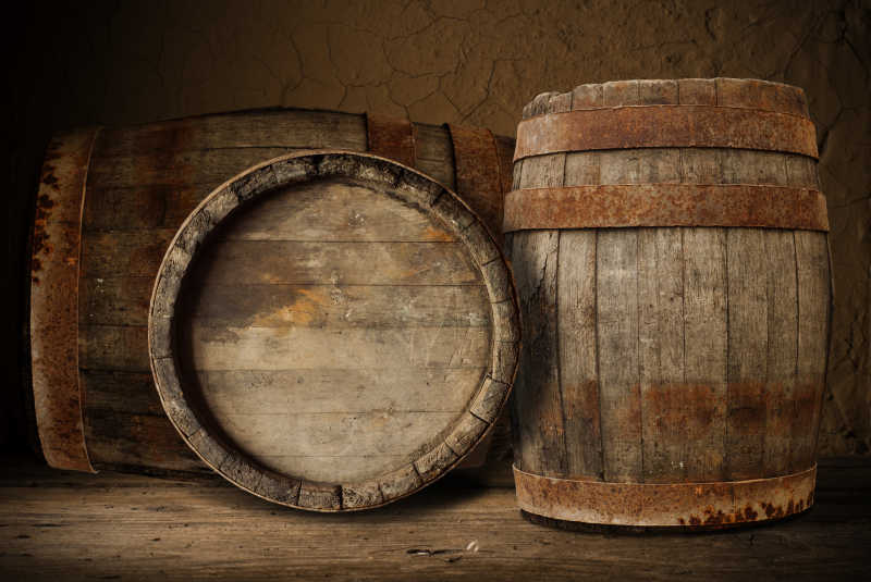 旧木桶的特效写