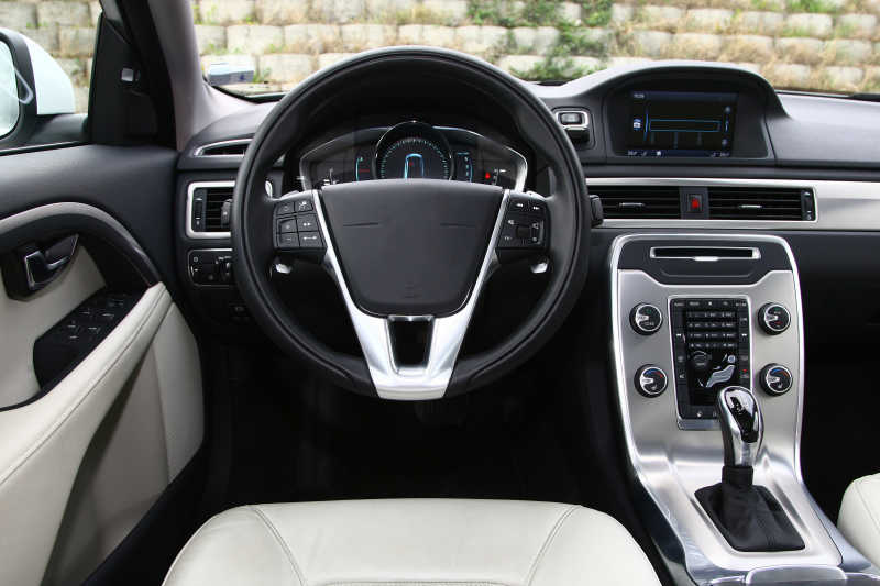 汽车内部的仪表板