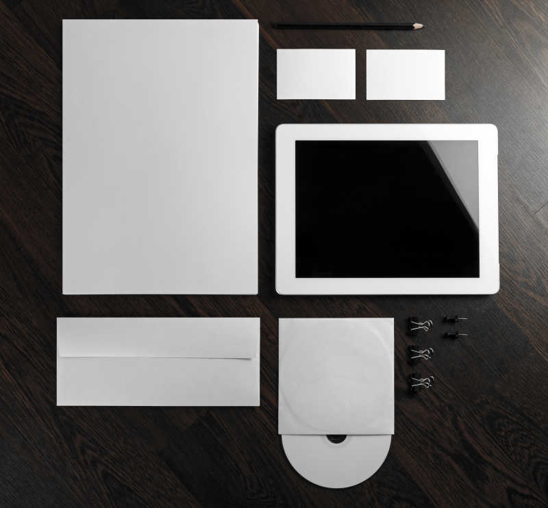 空白纸片和办公模板