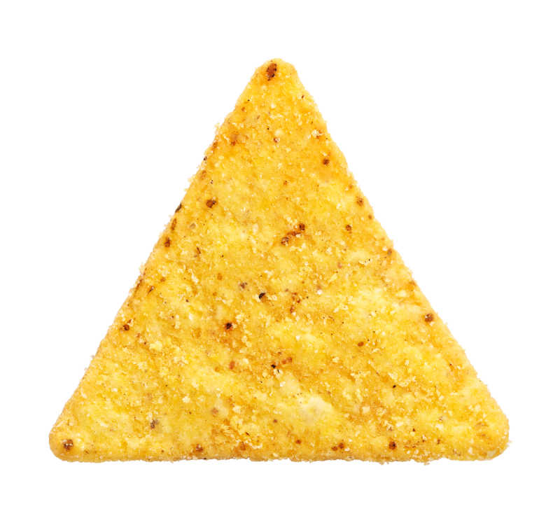 美味的三角形玉米片