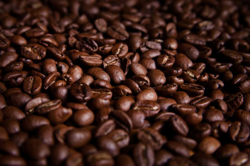 鲜亮的咖啡豆