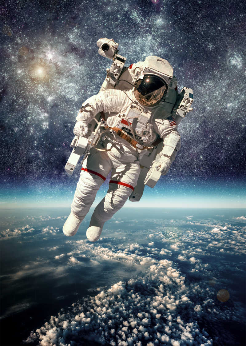太空旅客唯美图片