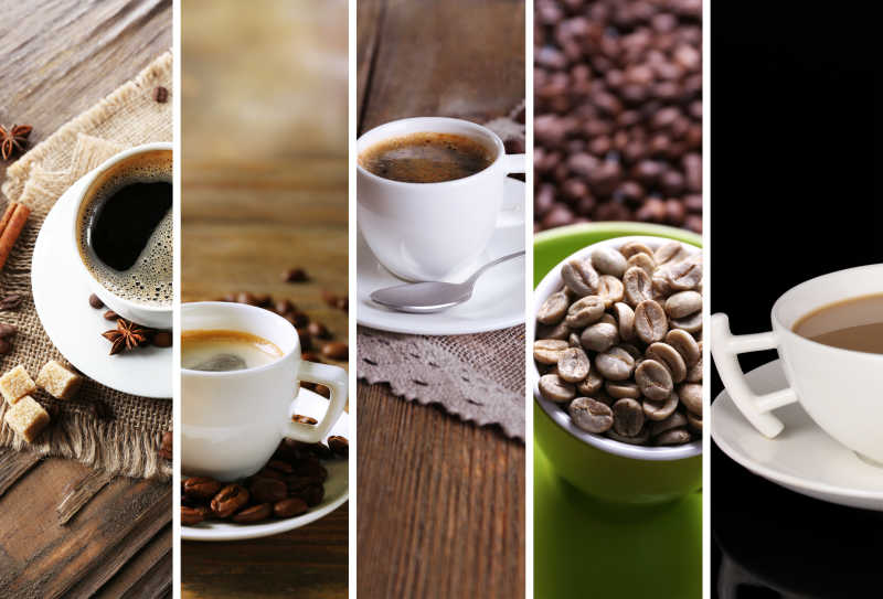咖啡和咖啡豆拼图