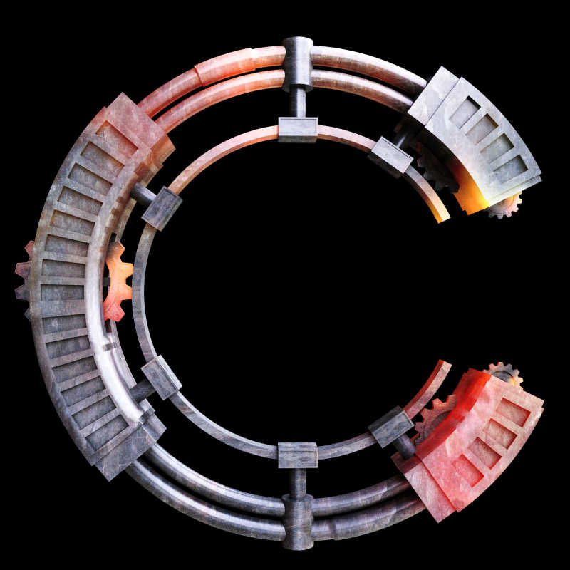 用铁焊制的字母