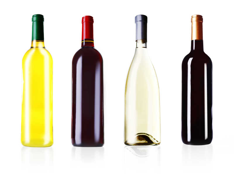 白葡萄酒瓶
