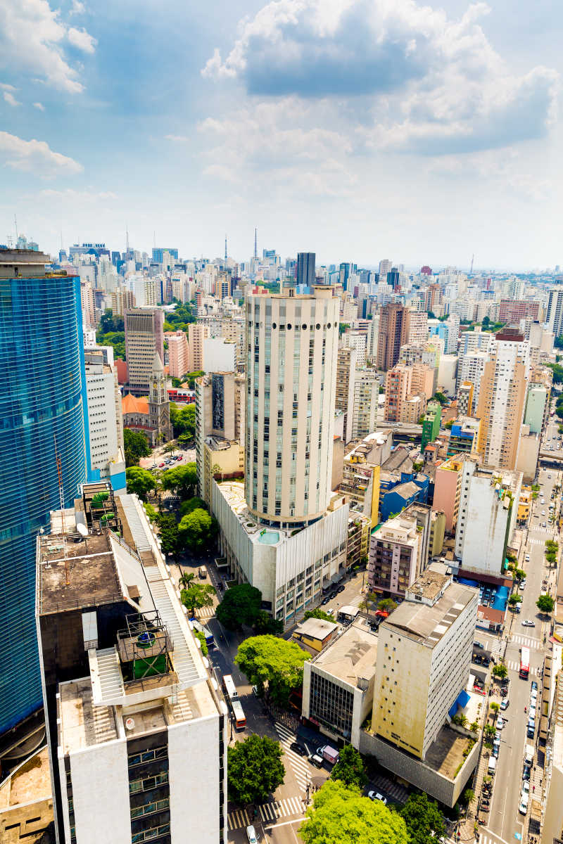 南美洲圣保罗鸟瞰图