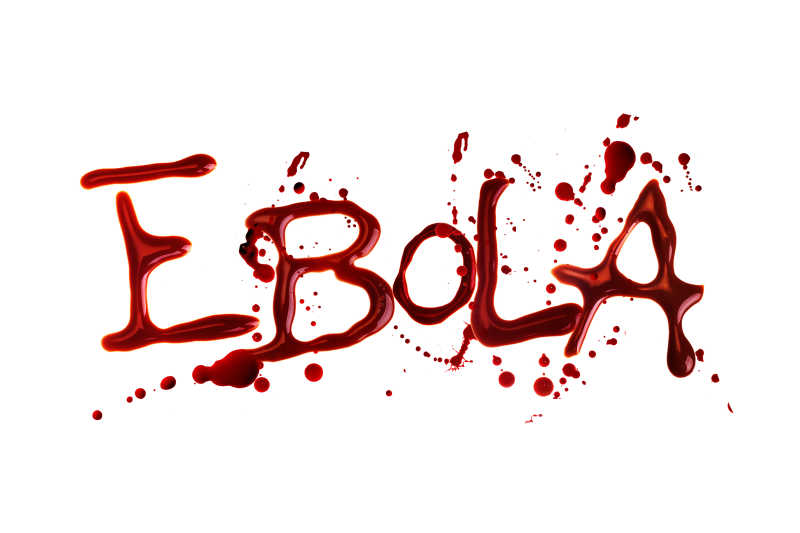野外牌子上的埃博拉警告牌