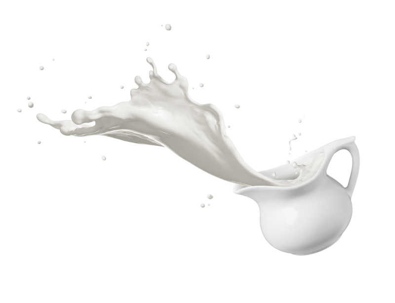 一罐溢出的鲜奶