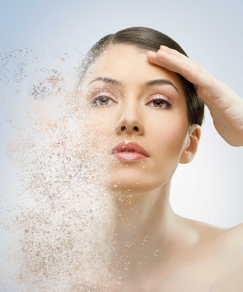 外国女人脸部特写