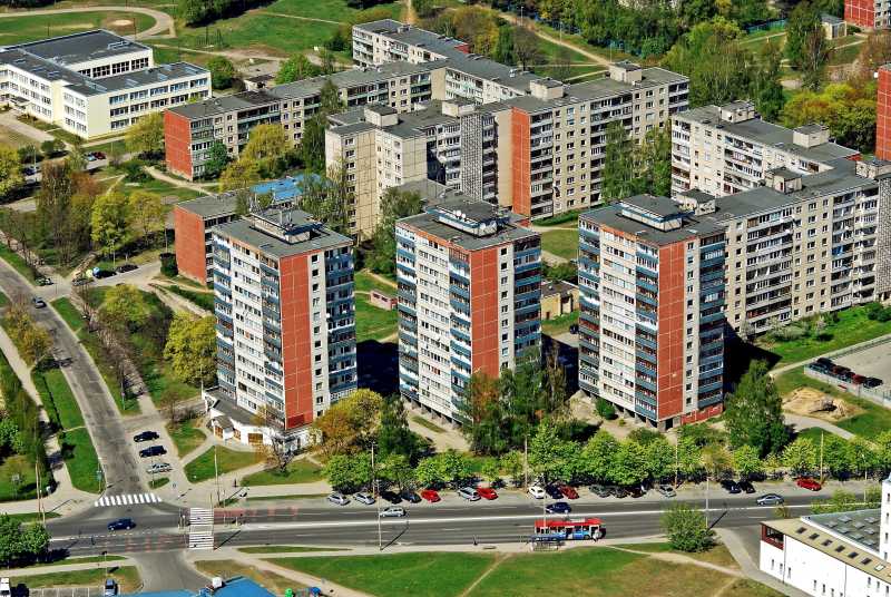 维尔纽斯市空中俯视图