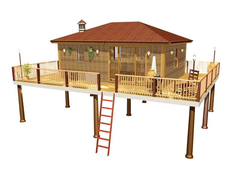 3d设计的木屋