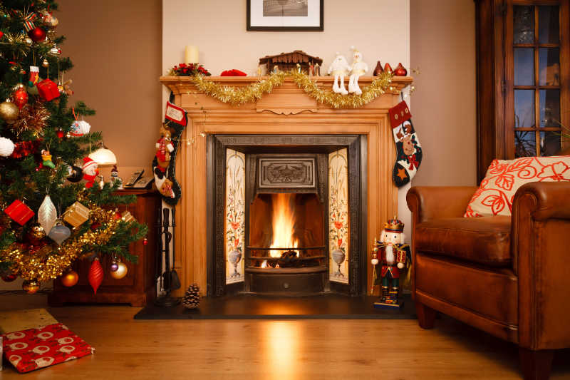圣诞节图片 圣诞节客厅暖炉素材 高清图片 摄影照片 寻图免费打包下载