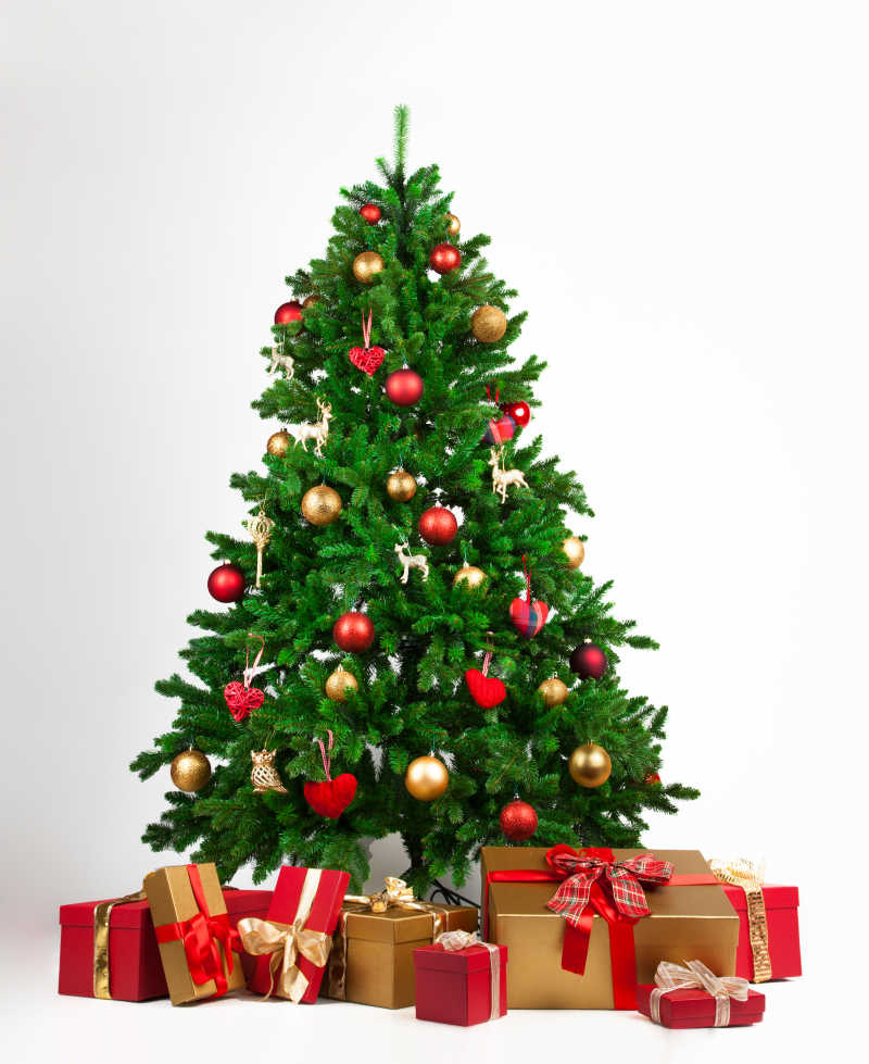 圣诞树装饰品图片-圣诞树装饰品和礼品包装盒素材-高清图片-摄影照片-寻图免费打包下载