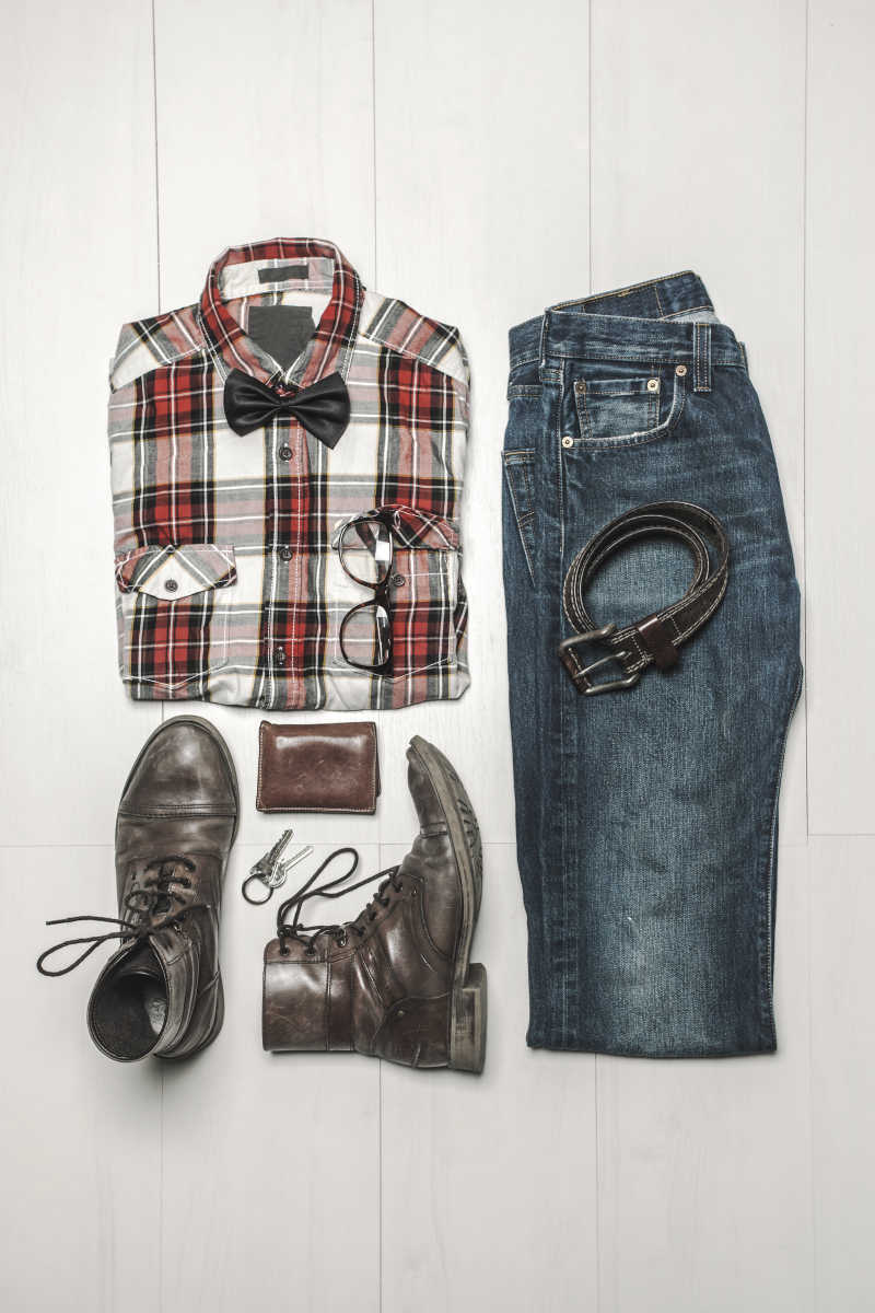 现代的男士套装与配件