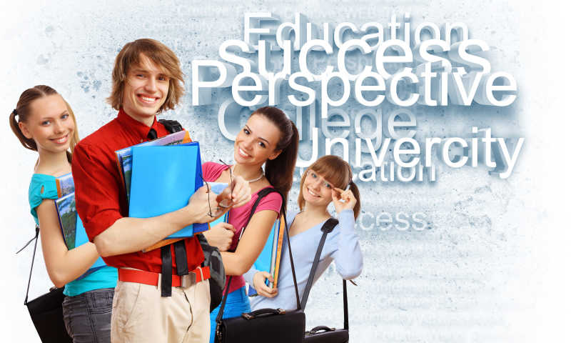 读书快乐的学生