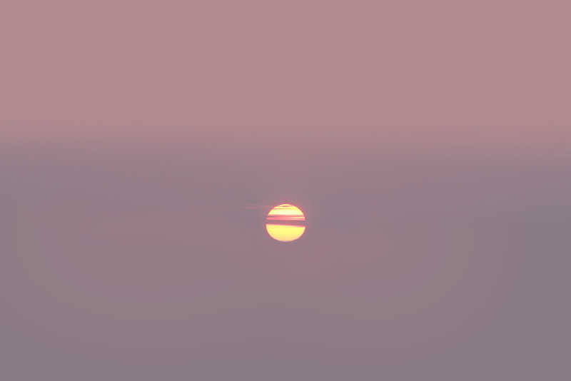 自然的日出日落