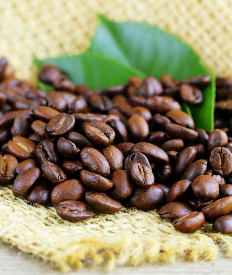 棕色的咖啡豆